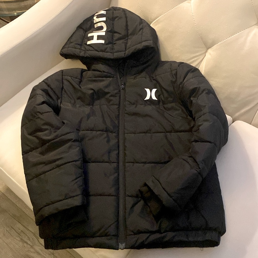 Hurley Puffer Jacket boys size 10-12